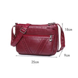 Women Soft PU Leather Crossbody Bag Handbag Purse Shoulder Messenger Bag