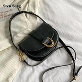 Vintage Crossbody Bag Soft PU Leather Shoulder Handbag Purse
