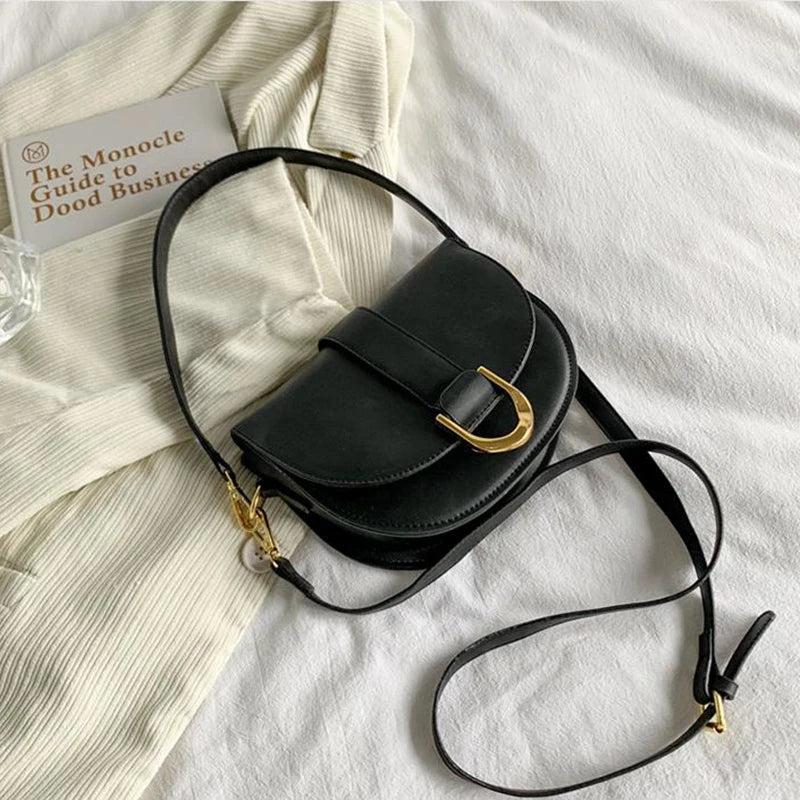 Vintage Crossbody Bag Soft PU Leather Shoulder Handbag Purse