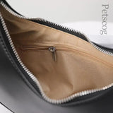 Women's PU Leather Half Moon Shoulder Bag