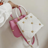 Rivets Purses and Handbags PU Female Crossbody Bag Tote Bags