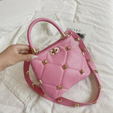 Rivets Purses and Handbags PU Female Crossbody Bag Tote Bags
