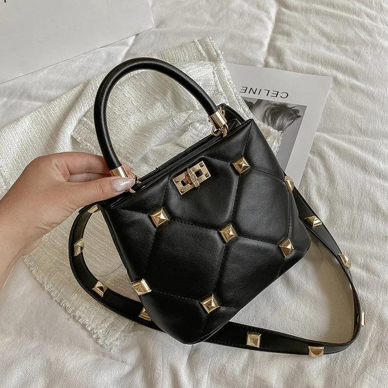 Rivets Purses and Handbags PU Female Crossbody Bag Tote Bags