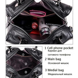 Leather Tassel Women's Shoulder Bag High Ladies Handbag