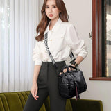Leather Tassel Women's Shoulder Bag High Ladies Handbag