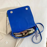 Studded Crossbody Bag for Women Hip Hop Shoulder Square Satchel