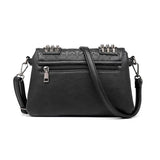 Skull Rivet Shoulder Bag Women Large Capacity Messenger Bag