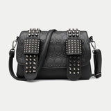 Skull Rivet Shoulder Bag Women Large Capacity Messenger Bag