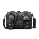 Skull Rivet Shoulder Bag Women Large Capacity Messenger Bag
