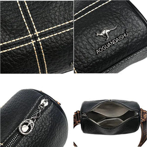 Stone Pattern Leather Handbag Small Shoulder Crossbody