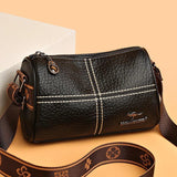 Stone Pattern Leather Handbag Small Shoulder Crossbody
