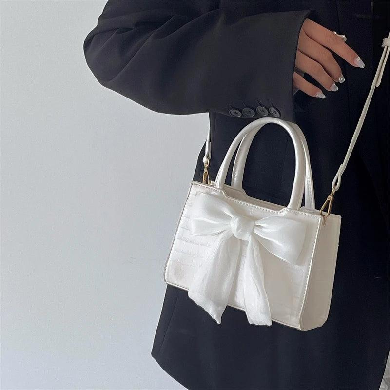 Women's Clutch Purse Handbags Pink Bowknot Underarm Bags