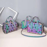 Women's Luminous Geometric Diamond Handbag