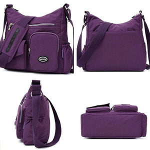 Waterproof Nylon Female Crossbody Bag Women Shoulder Messenger Purse