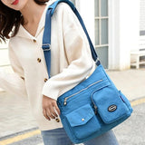 Waterproof Nylon Female Crossbody Bag Women Shoulder Messenger Purse
