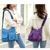 Waterproof Nylon Female Crossbody Bag Women Shoulder Messenger Purse