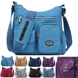 Waterproof Nylon Female Crossbody Bag Women Shoulder Messenger Purse