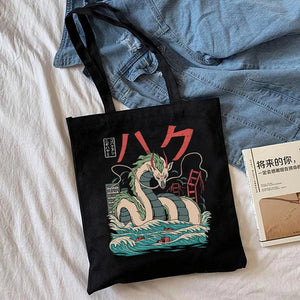 Spirited Away Totoro Shopping Bag Harajuku Tote Women