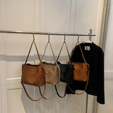 LEFTSIDE Small Bucket BagS Vintage Crossbody Bags