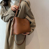 LEFTSIDE Small Bucket BagS Vintage Crossbody Bags