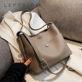 LEFTSIDE Small Bucket BagS Vintage Crossbody Bags