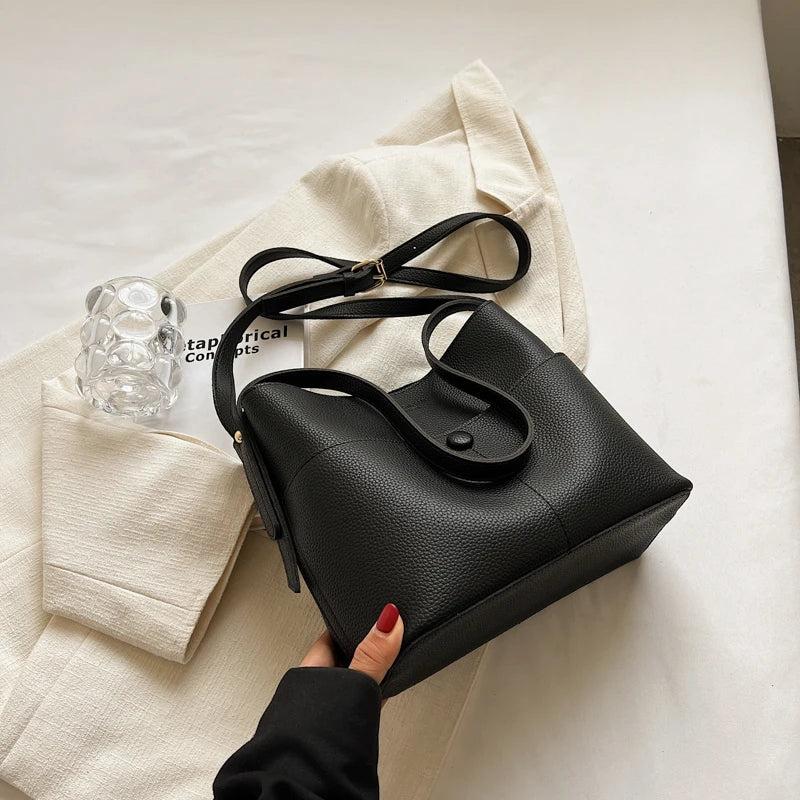 LEFTSIDE Small Bucket BagS Vintage Crossbody Bags