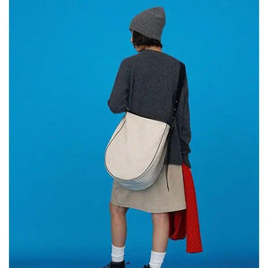 Canvas Bucket Bag Soft Casual Vintage Shoulder Crossbody Girls Bag