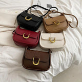 LEFTSIDE Small Crossbody Bag Brown