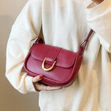 LEFTSIDE Small Crossbody Bag Brown