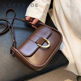 LEFTSIDE Small Crossbody Bag Brown