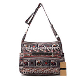 Bohemian Style Elephant Print Shoulder Bag