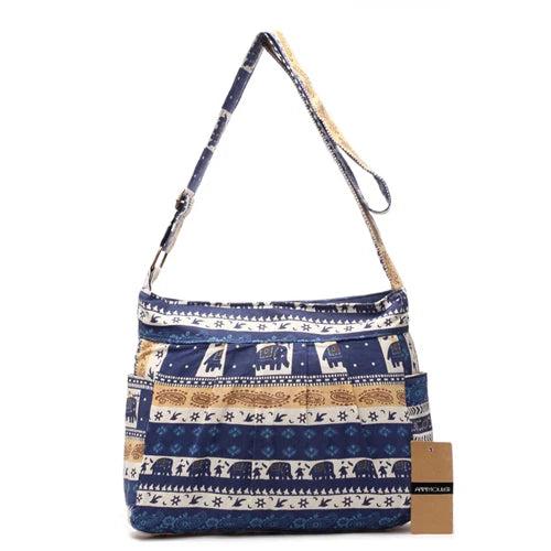 Bohemian Style Elephant Print Shoulder Bag