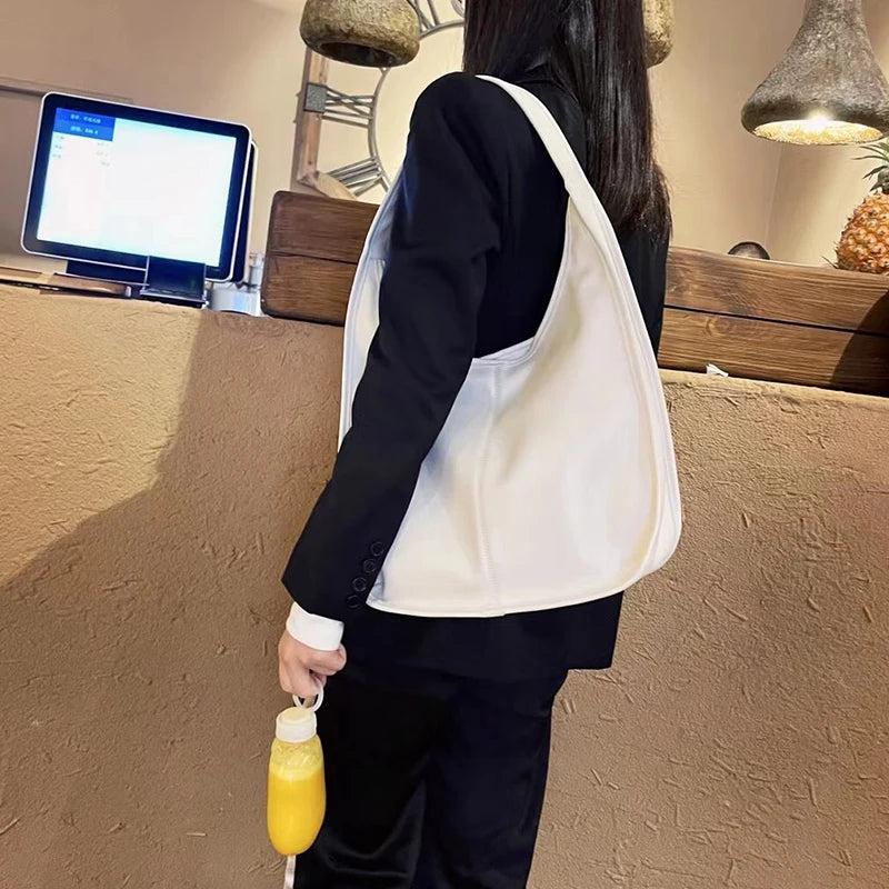 Minimalist Line Shoulder Bag for Women Large Capacity Totes Bag