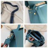 Vintage PU Leather Handbag Crossbody Shoulder Bag Chain Shopper