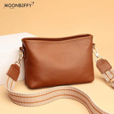 Vintage Genuine Leather Packable Shoulder Bag