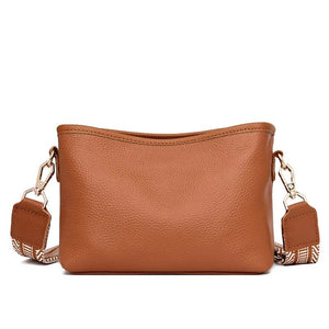 Vintage Genuine Leather Packable Shoulder Bag