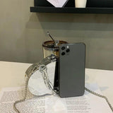 Cloud Bag Silver Shoulder Purse Women Crossbody Bag Handbag Clutches