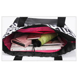 Casual Ladies Nylon Handbag Letter Pattern Shoulder Bag Waterproof