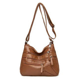 Tilorra Soft Leather Messenger Bag Women's Large Capacity Crossbody Bag