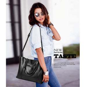 Soft Leather Messenger Bag Large Shopper Totes Shoulder Bag Sac A Main