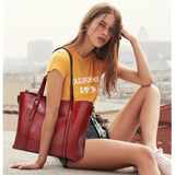 Soft Leather Messenger Bag Large Shopper Totes Shoulder Bag Sac A Main