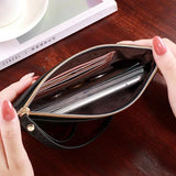 Women Wallets Bee Clutch Leather Zipper Long Wallet Ladies Wristlet