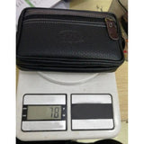 Men's Faux Leather Wallet Double Layer Phone Waist Bag