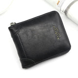 Real Cowhide Men Wallets Short Wallets Portefeuille Homme Solid
