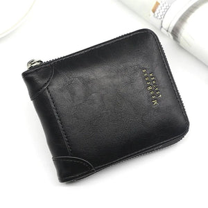 Real Cowhide Men Wallets Short Wallets Portefeuille Homme Solid