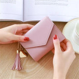 Mini Tassel Wallet Women Purse Short Mini Wallet Students Lovely Purse