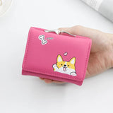 PuppyPattern Women Wallets Leather Small Zipper Female Mini Purses
