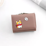 PuppyPattern Women Wallets Leather Small Zipper Female Mini Purses