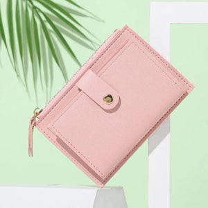 Women's Small Clutch Wallet PU Girl Purse