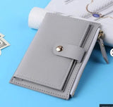 Women's Small Clutch Wallet PU Girl Purse
